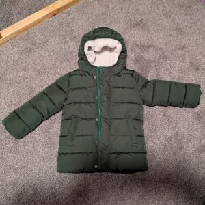 Primary Forest Green Parker Puffer Jacket